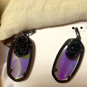 Kendra Scott Limited Edition Gunmetal Gray Dichroic Emmy